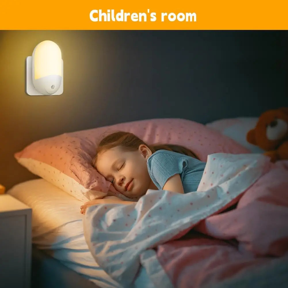 Baby Night Lamp Warm LED Bedside Lamp with Plug-in Wall Remote Control  Kawaii Room Decor RGB Multicolor Light