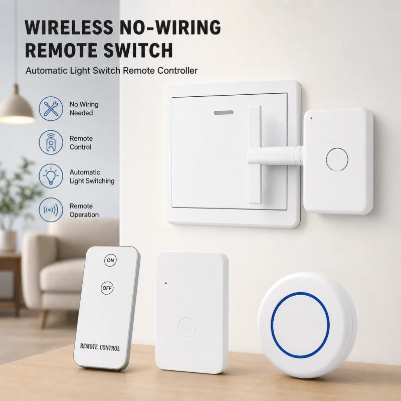 Control Light Off Switchs Button Wiring-Free Wireless Remote Control Turn Off/on Tool Automatic Button Pusher Lazy Remote