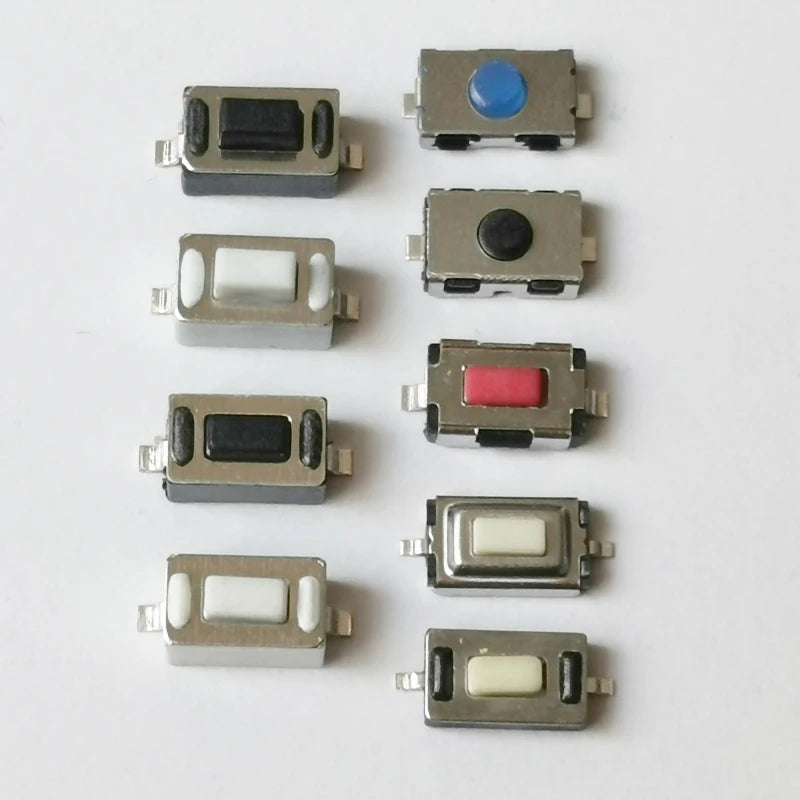 50PCS 4x6/3x6mm H 2.5mm 2Pin Tactile Push Button Switch Phone Button SMD Micro Momentary Switch PCB Mounting