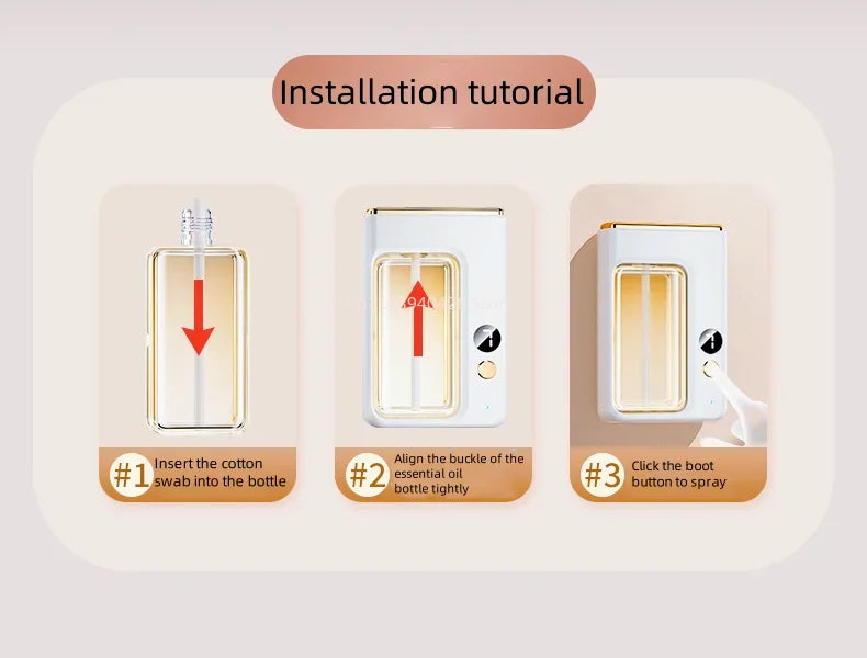 7-Speed Adjustable Digital Display Aromatherapy Diffuser Jasmine Shangri-La Hilton Scent Deodorant for Bedroom Office Toilet