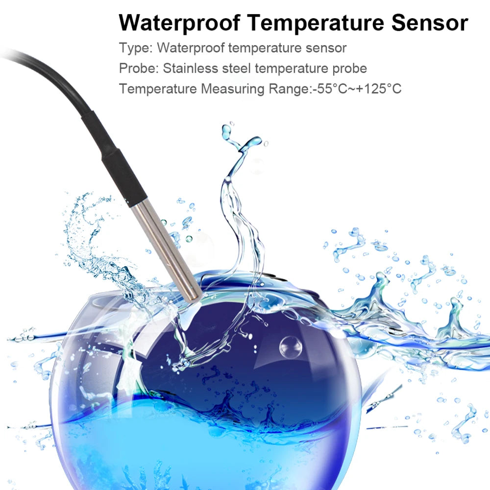 Wifi Temperature Sensor Tuya Smart Wifi Rf433 Intelligent Thermostat Switch 10A Data Monitoring Alexa Google Home Compatible
