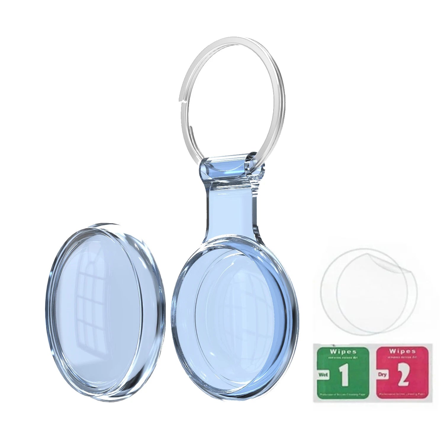 8/4/2Pack Silicone itag Case for Airtags with Keychain, Protective Cover for Airtag Key , Pet Dog Cat Collar , Accessories