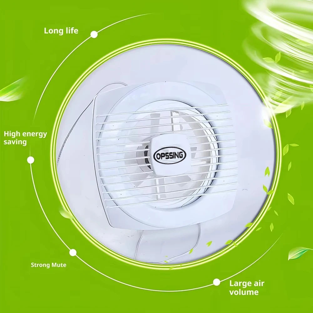 220V 4/6/7inch 110/150/180mm silence Ventilating Strong Exhaust Extractor Fan for Window Wall Bathroom Toilet Kitchen Mounted