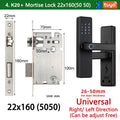 CDOK K20-Tuya Bluetooth door lock, multiple unlocking methods, suitable for office/apartment/B&B/bedroom doors