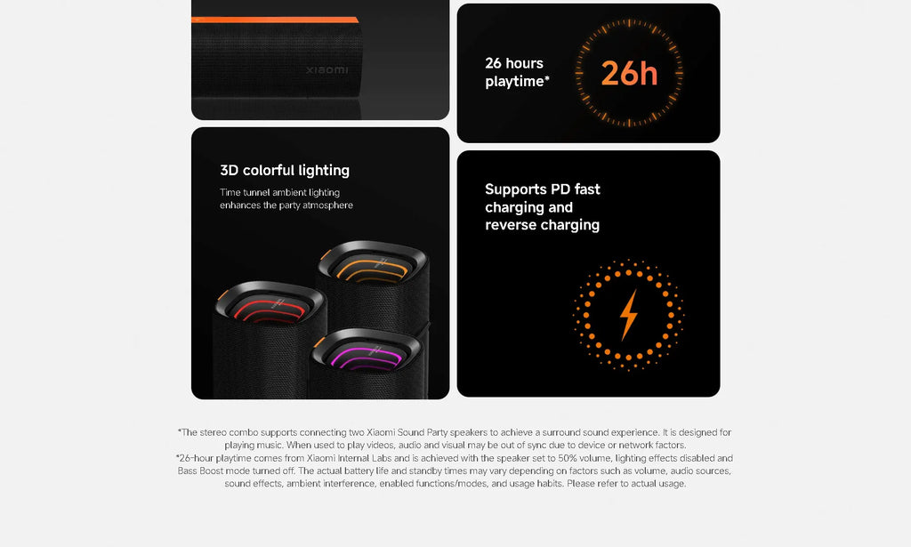 Xiaomi Sound Party Wireless Bluetooth Speaker - Portable Smart Home Audio System with Powerful Bass And Long Battery Life