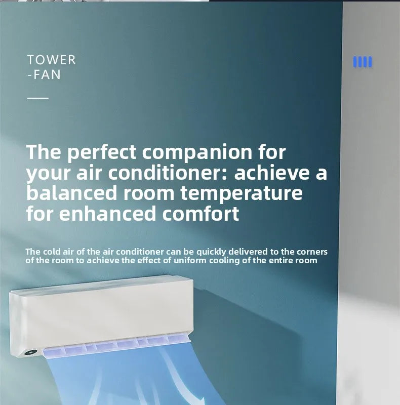 2026 New Upgrade Smart Temp-Control Bladeless Tower Fan With Remote 12H Timer LED Display-Low Noise For Home Oscillating Air Cir
