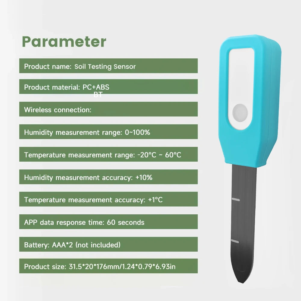 Tuya Bluetooth Soil Tester Temperature Humidity Detector Smart Life Garden Automated Irrigation Detector With Alexa Google Home