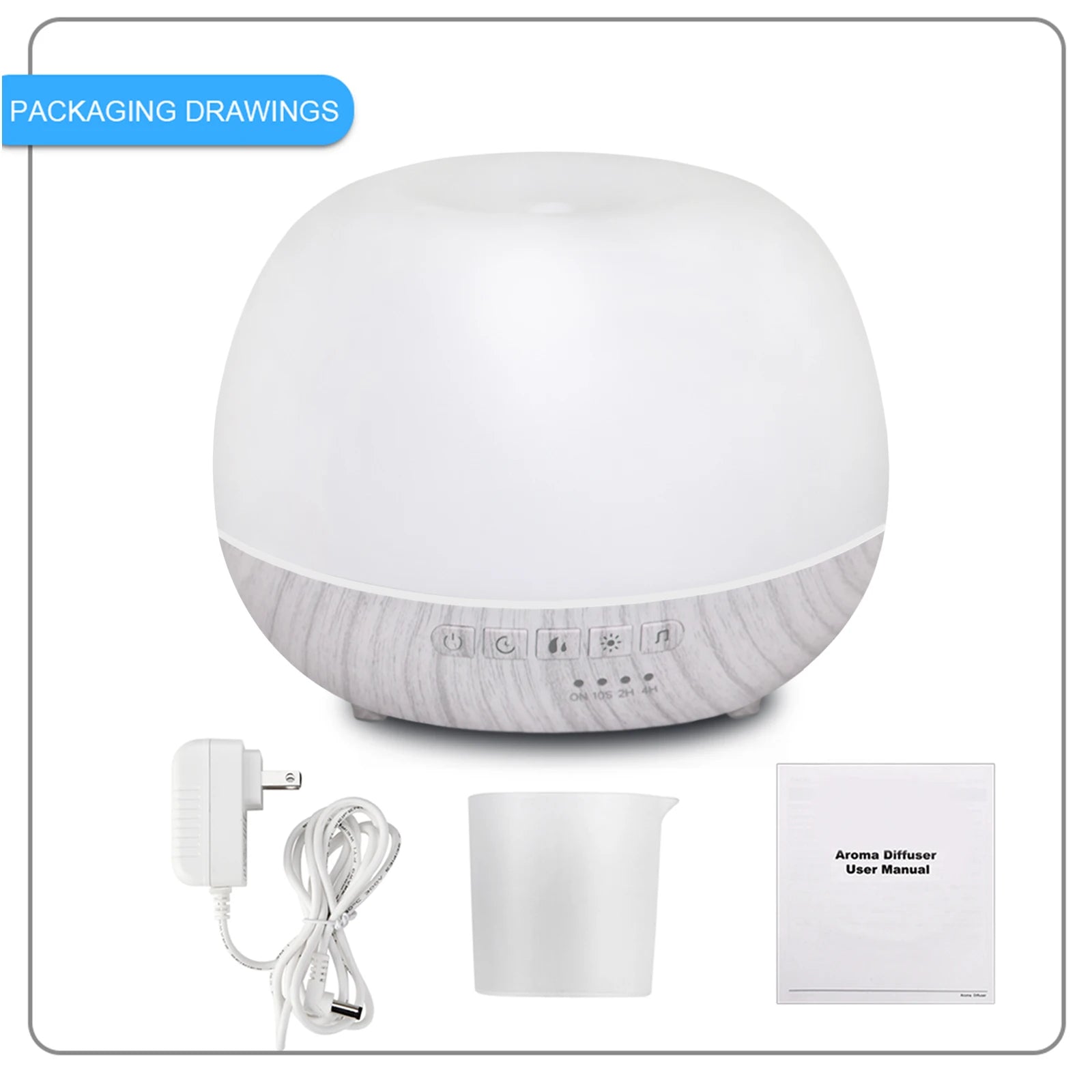 WiFi Smart 550ML Electric Aroma Diffuser Essential Oil Diffuser Air Humidifier Ultrasonic Remote Control Mist Maker Home