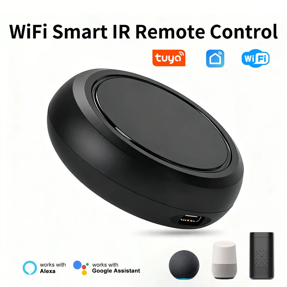 WiFi Smart IR Remote Controller Tuya Control Panel Smart Life Products Voice Control Intelligent Home Automation System