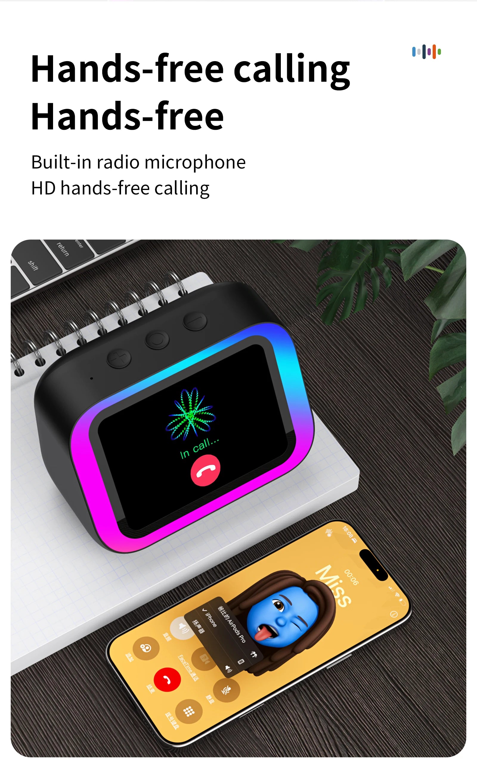 2026 New Smart Speaker with Screen Display Multifunctional Voice Assistant Great Bluetooth Intelligent Home Hub Photo Album Gift
