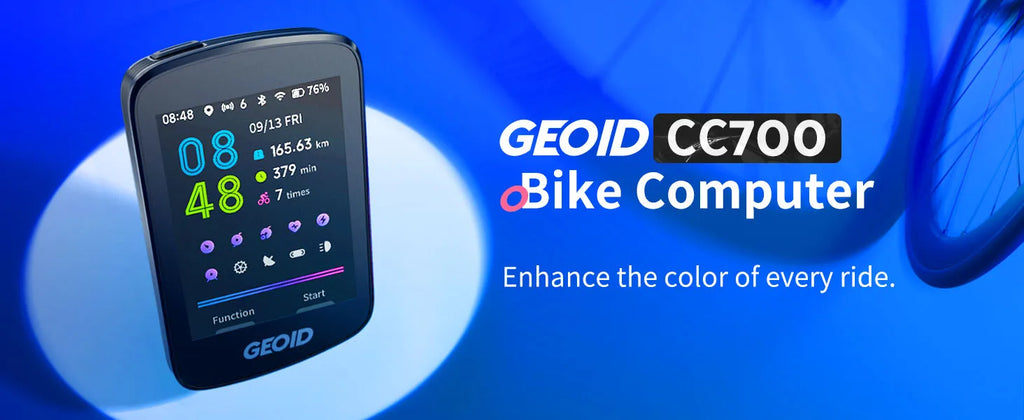 GEOID GPS Bike Computer Smart Navigation Color Screen Odometer Wireless ANT+ WIFI Cycling Speedometer