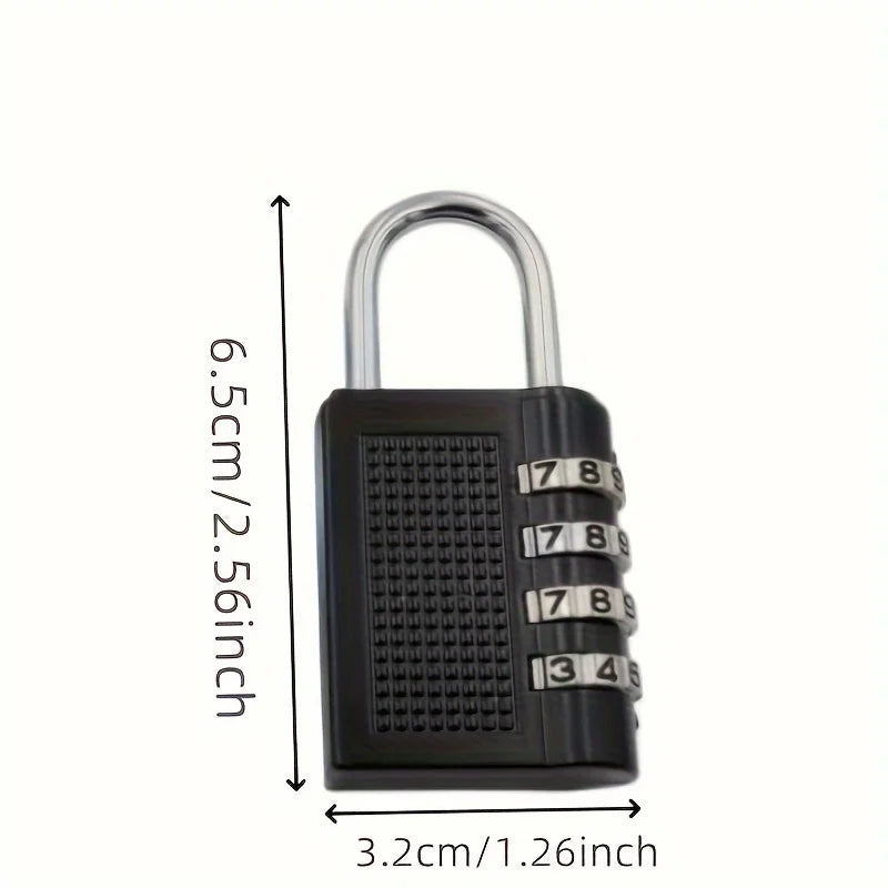 1/2PCS 4 Digit Combination Padlock Zinc Alloy Suitcase Luggage Lock for Travel Bags Backpacks Storage Metal Code Lock