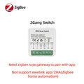 Zigbee Tuya Smart Switch Smart Life 10A/16A 1/2CH DIY Relay Breaker 2 Way Control For Alexa Google Home Assistant 2MQTT Gateway