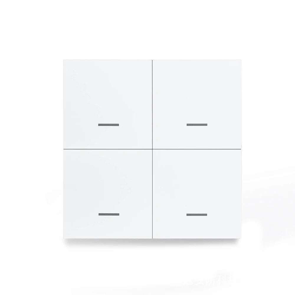 Tuya Zigbee Wireless Smart Scene Switch 4Gang 12 Modes Home Automatic Lighting Scene Button Controller Works with ZigBee Gateway
