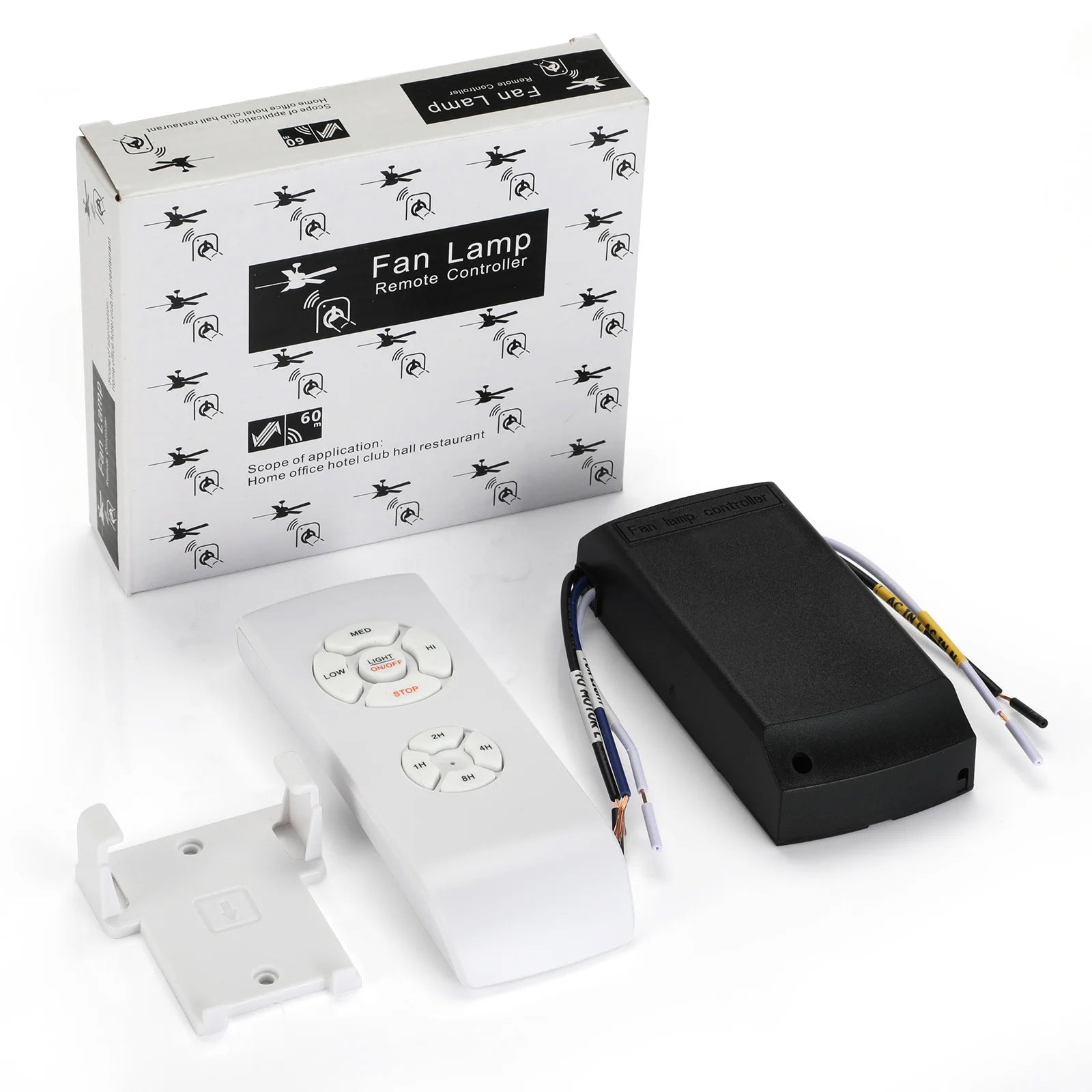 Ceiling Fan Light Remote Control Switch AC 110V 220 3 Speed Timing T4 5uF Wireless Remote Controls For Fan Lamp Light Diy Kit