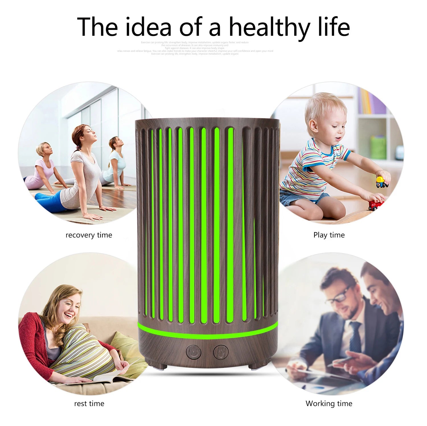 WiFi Smart 550ML Electric Aroma Diffuser Essential Oil Diffuser Air Humidifier Ultrasonic Remote Control Mist Maker Home