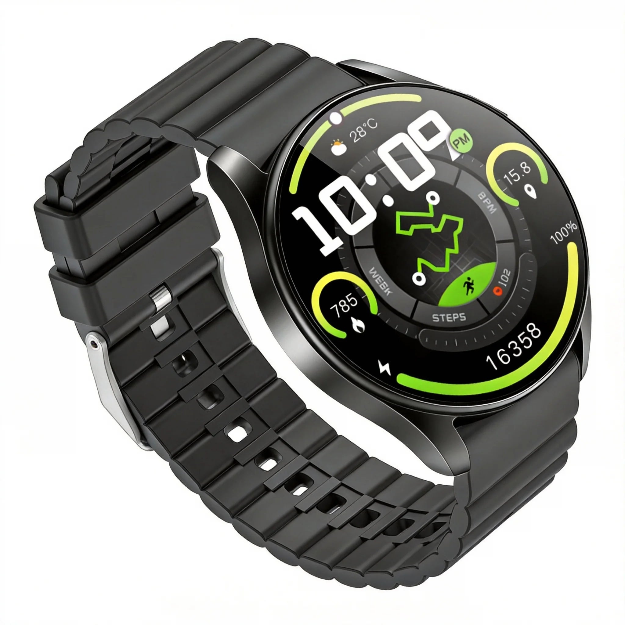 Men's and women's smartwatches, wireless dialing, fitness trackers, compatible with IOS and Android wearable smart wristbands