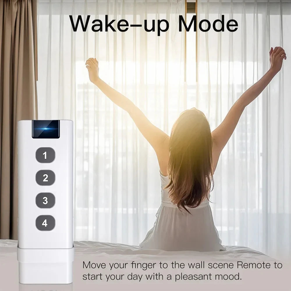 Tuya Smart Home ZigBee Remote Control 4-Channel Universal Scene Switch with 4 Buttons for Smart Life Devices