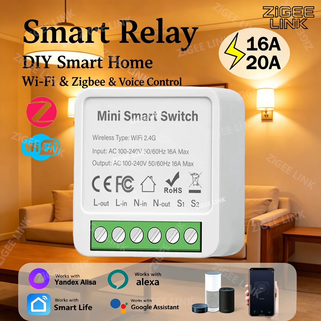 RF 433 MHz Smart Switch Mini DIY Wireless Remote Control Light Switches 16A Relay Receiver Automation Module for Home Led Lamp