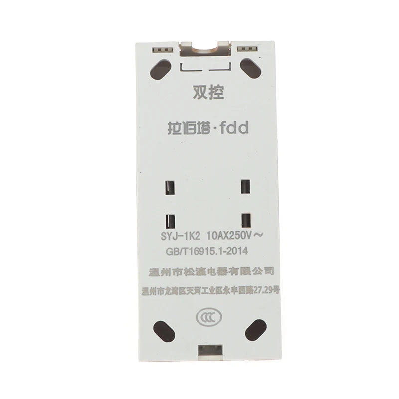 1 Gang 2 Way Surface Mount Switch Wire Hanging Installation Bedside On/Off Control Lamp Panel Wall Light Switch
