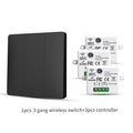 RF433 Self-Powered Wireless Light Switch, Kinetic Energy No Battery,Long Range Wall-Penetrating Signal, Easy Retrofit for Home