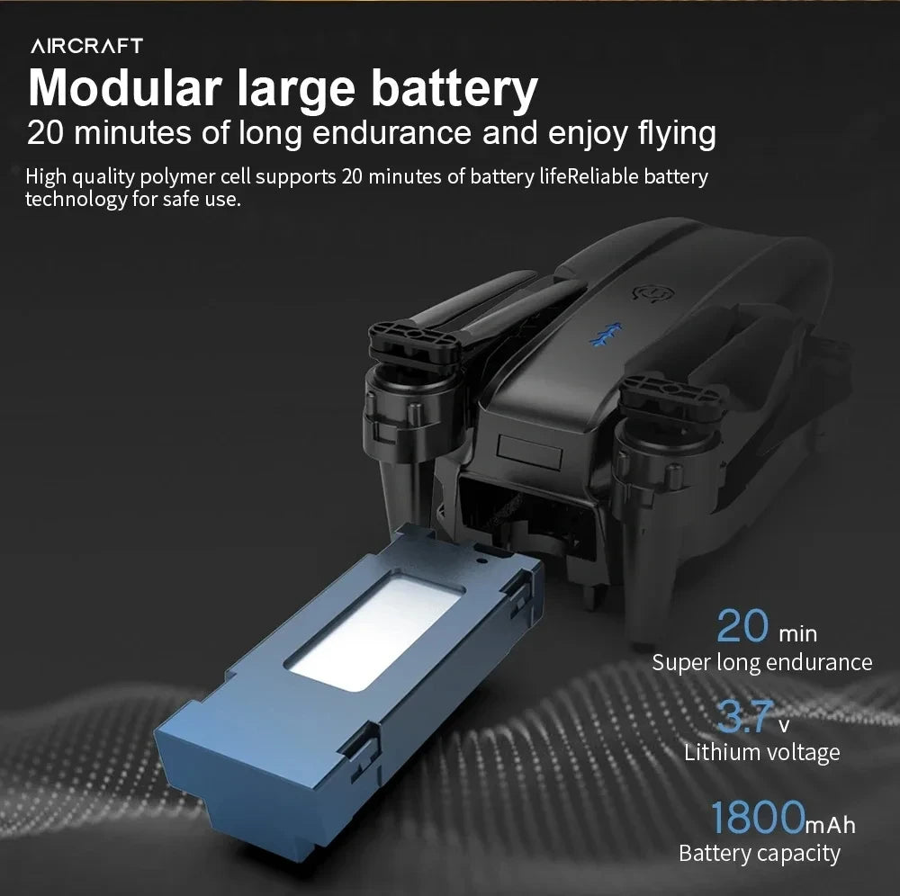 E99Pro HD Professional 4K Aerial Photography Drone Dual Camera WIFI FPV Quadcopter Obstacle Avoidance 40cm Blue Landing Pad Avai