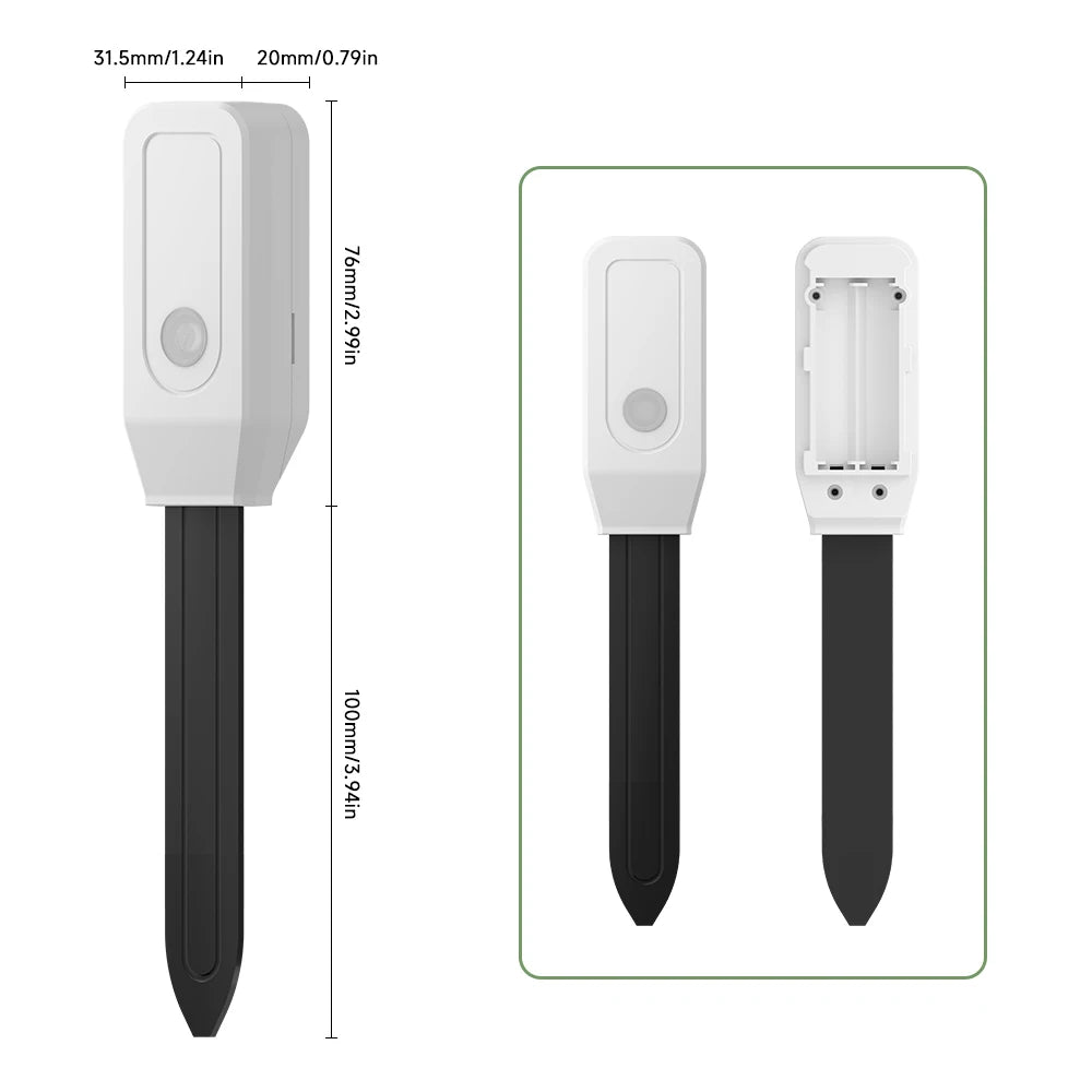 Tuya WiFi Soil Moisture Meter Temperature Humidity Sensor Garden Plant Monitor for Automatic Watering Smart Life App Control