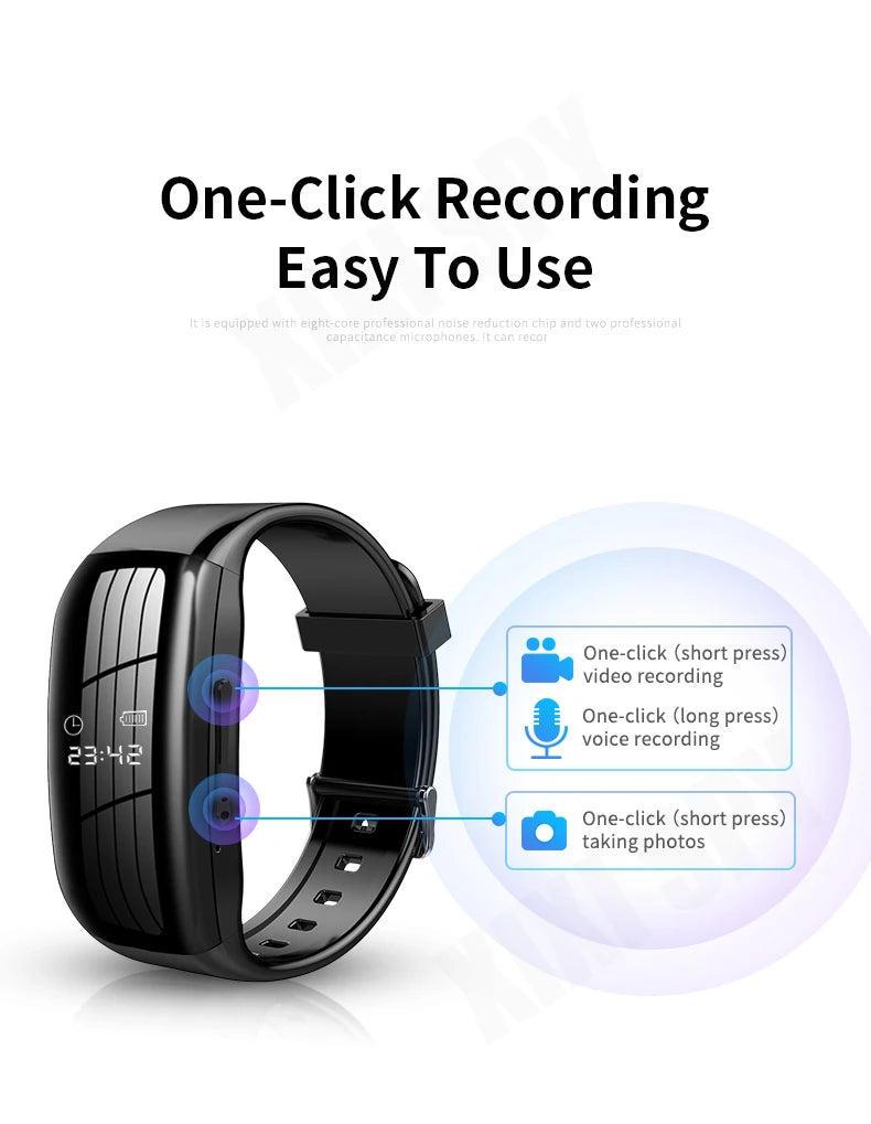 Mini Camera Smart Watch Voice video Recorder 1080P HD DV Professional digital Wireless Cam for Business/Home/Office/Sport