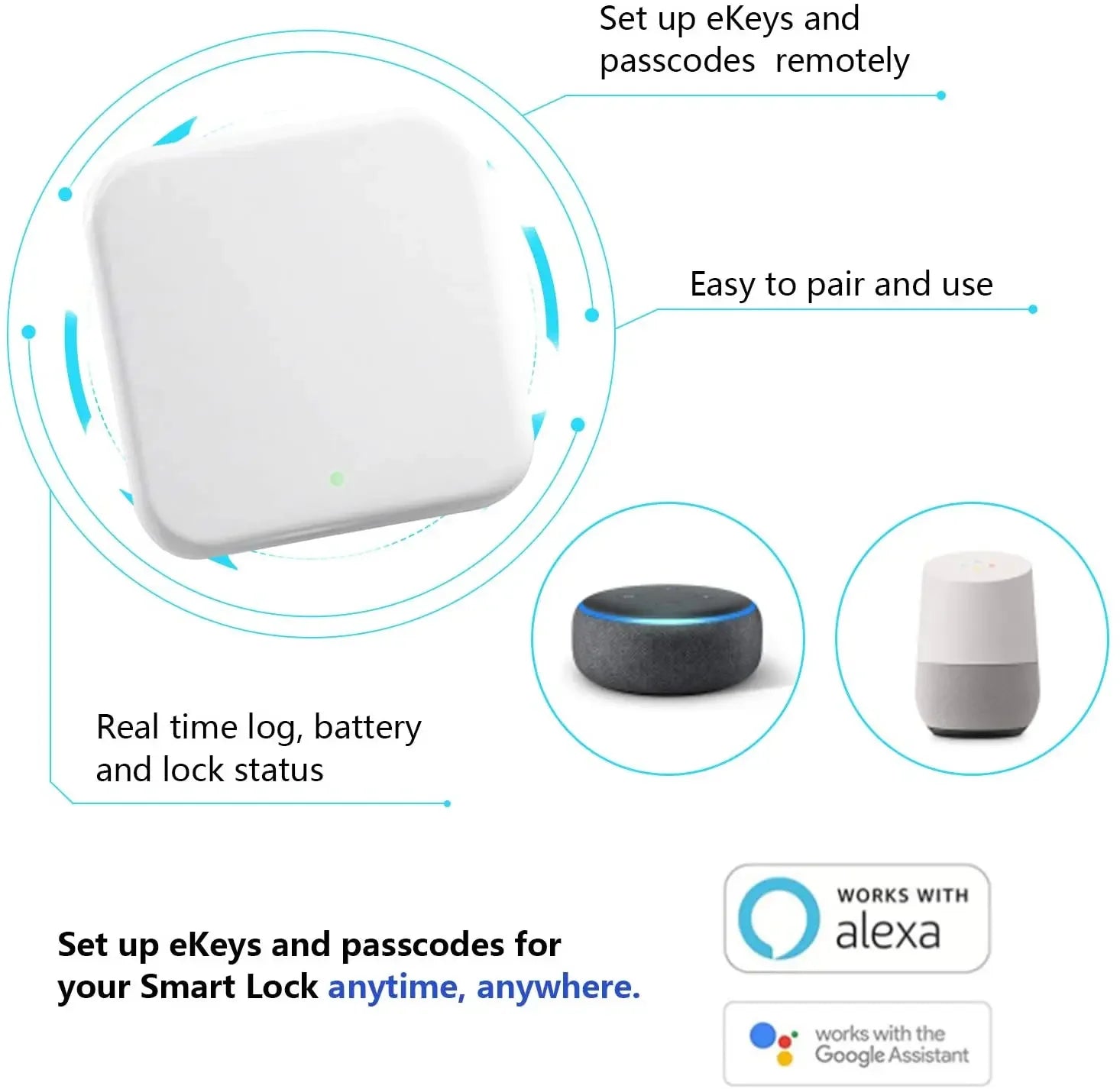 TTLOCK Gateway G2 G3 G3P G4 Bluetooth To Wifi Gateway Hub WIFI/RJ45/POE/4G TLE for Smart Home Door Lock Ttlock App Phone Control