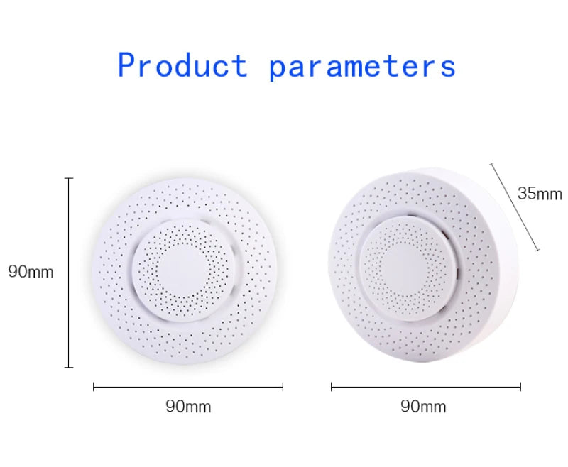 Tuya Zigbee/WiFi Air Quality Sensor Smart Air Box CO2 Meter Formaldehyde VOC Temperature Humidity Sensor Via Alexa Google