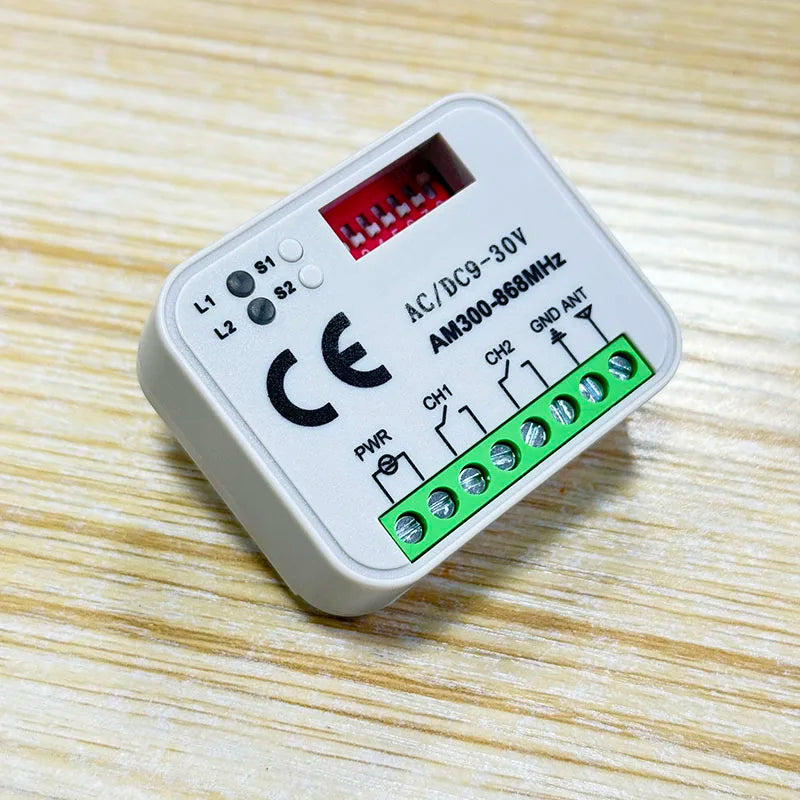 Work With Tuya WiFi Switch Universal RX-MULTI Garage Door Gate Remote Control Receiver Smart Controller 300-868MHz 9-30V 85-250V