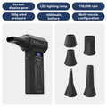 Powerful Air Blower 110000Rpm 4 Gear Adjustable Turbo Jet Blower With Led Light Battery Display Cordless Compressed Air Duster