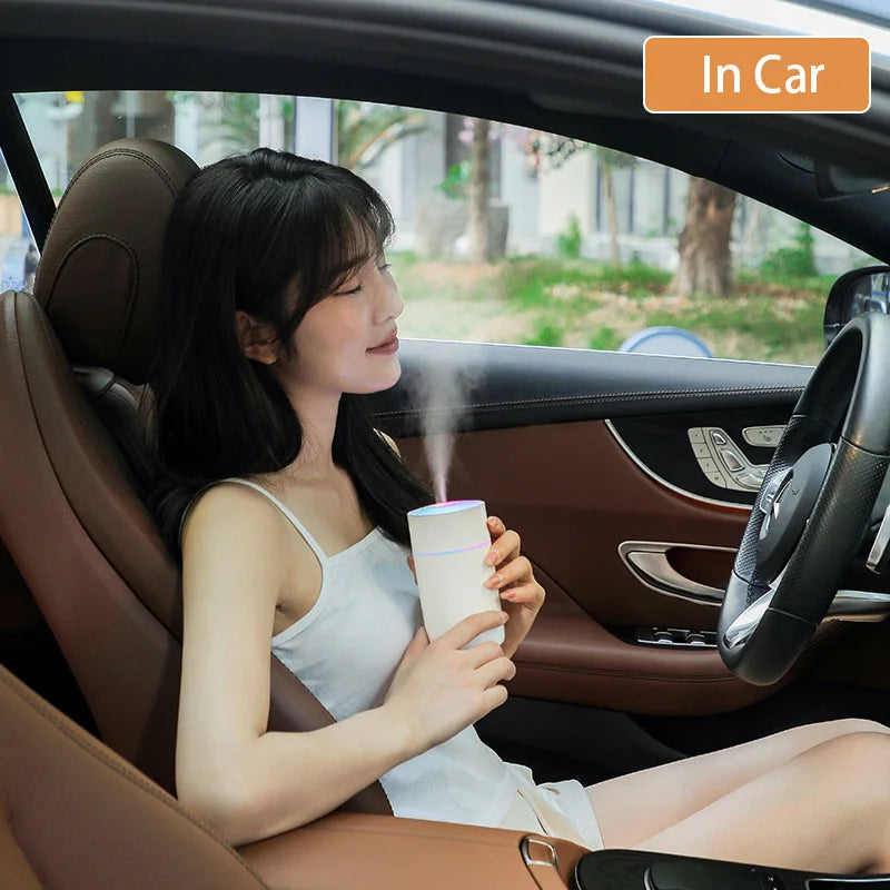 Wireless Portable Air Humidifier USB Rechargeable  Home Car Mini Aroma Diffuser Colorful Essential Oil humidificador Mist Maker