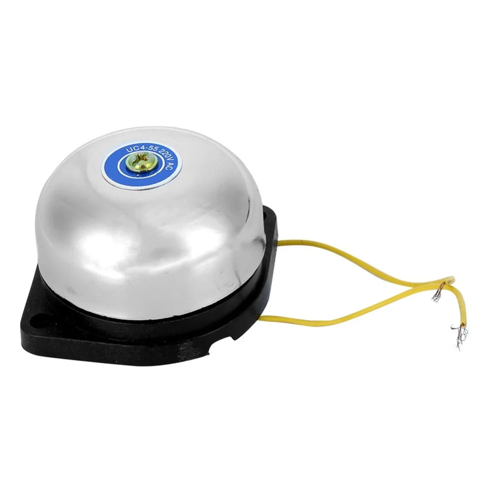 Time Signal 2 Inch Electric Bell Stainless Steel No Spark Fire Alarm Gong Inner Strike Type 220V 5W Electric Ring Factory
