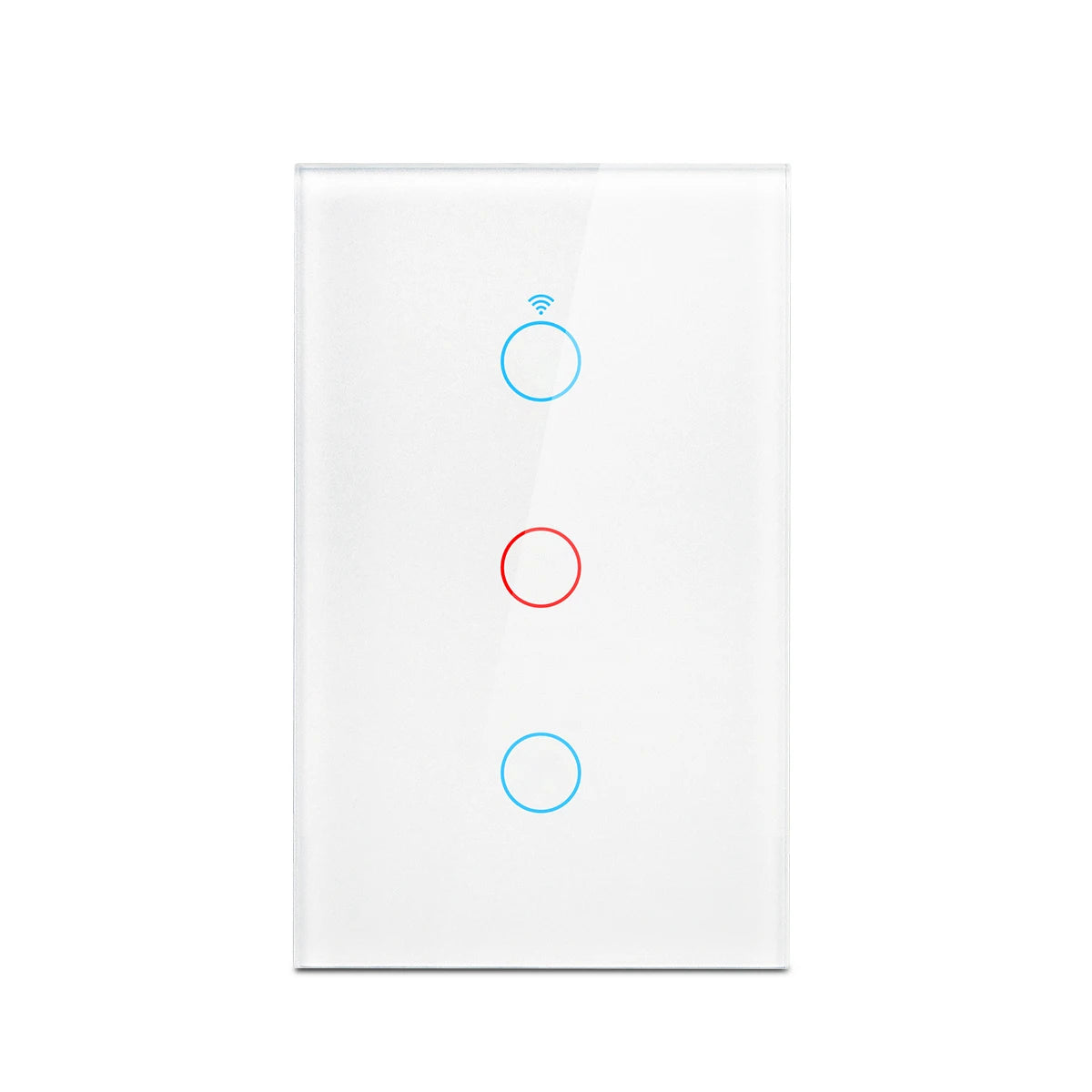 Smart Switches US Neutral Wire/No Neutral Wire Required 1/2/3/4 Gang Light WiFi Touch Switch Works with Tuya Smart Life App