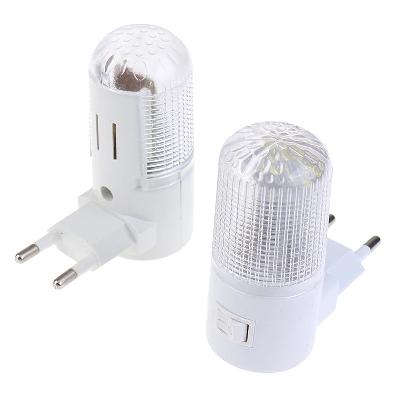 2 Pcs 3W 4 LEDs Night Light EU Plug Emergency Light Wall Lamp Home Bedroom Lighting
