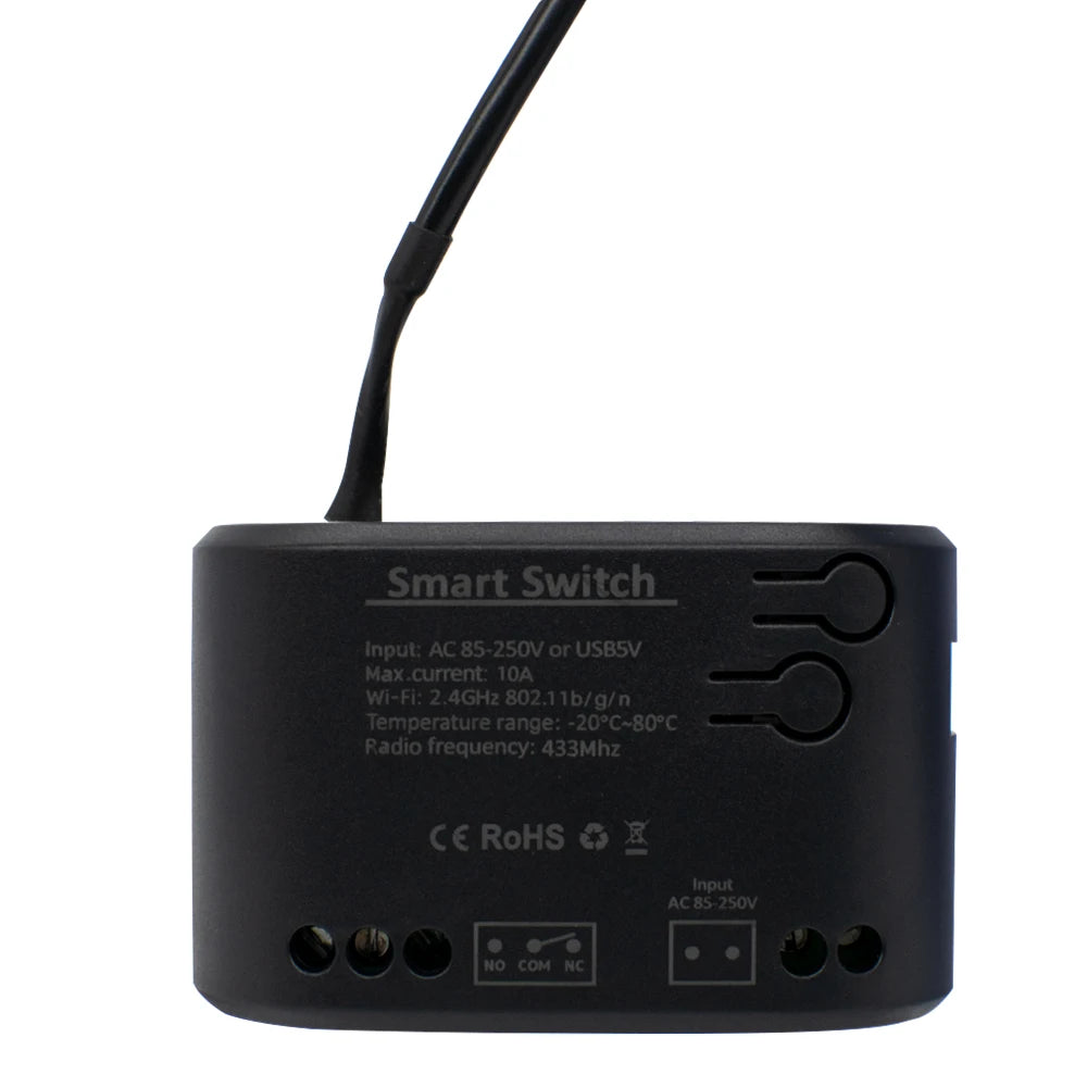 Wifi Temperature Sensor Tuya Smart Wifi Rf433 Intelligent Thermostat Switch 10A Data Monitoring Alexa Google Home Compatible