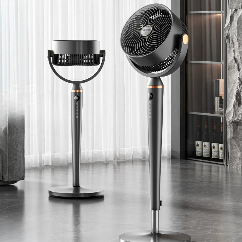Smart Voice Control Tower Fan with Aromatherapy Energy Saving 12H Timer Adjustable Stand Pure Copper Motor Air Circulator