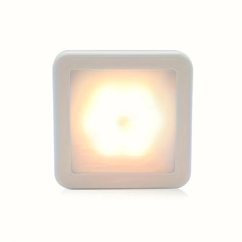Motion Controlled Human Body Sensor LED Night Light Smart Battery Operated WC Bedside Lamp For Room Hallway Pathway Home Light