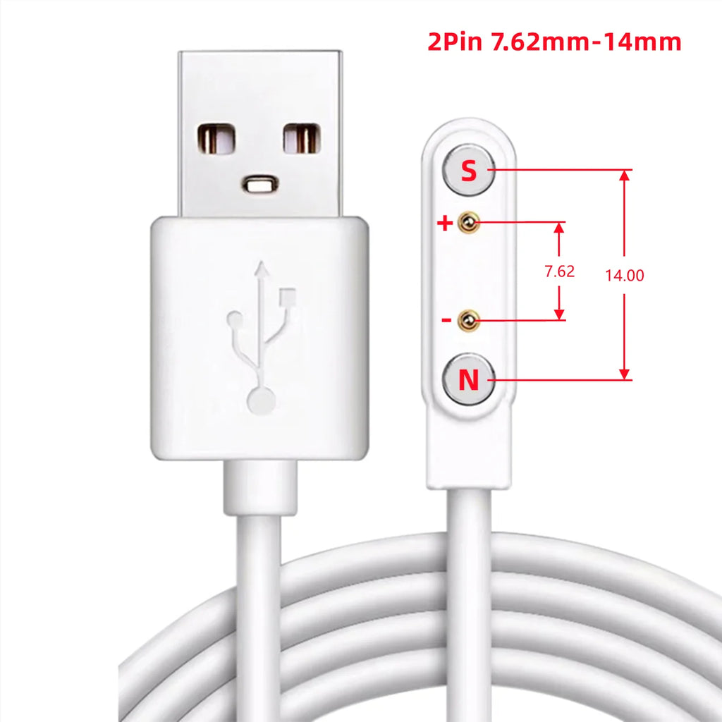 2Pin 4Pin 5Pin Magnetic Charging Cable USB Dock Charger Power Adapter For Smart Watch Juicer Thermo Cup Earphones Beauty Devices