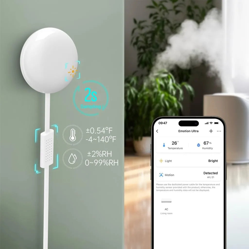 LinknLink Smart Home Bridge Emotion Presence Sensor, mmWave Radar WiFi Smart Motion Sensor,IR, Work with Alexa and Google Home