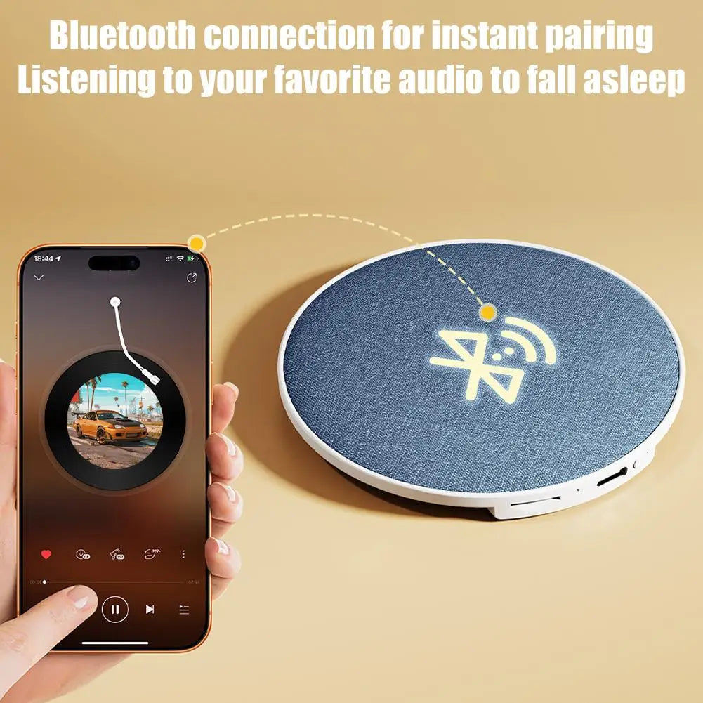 Sleep White Noise Speaker Pillow for Home Small Bluetooth Speaker with Built-in Audio for Music Novels Sleep Enhancement Device