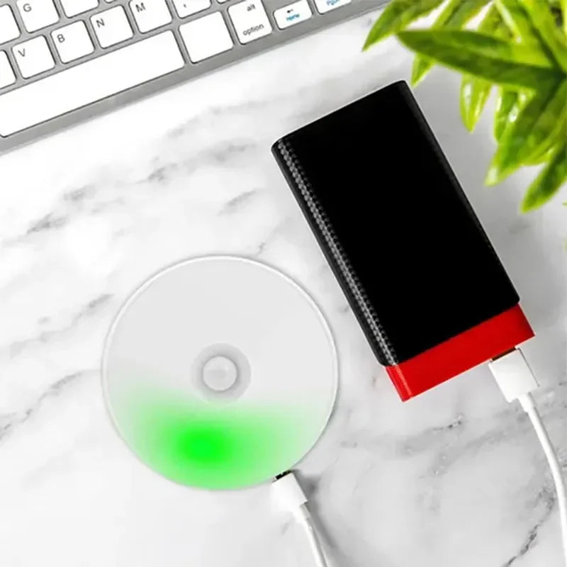 Motion Sensor LED Night Light USB Rechargeable Night Lamp For Kitchen Cabinet Wardrobe Lamp Staircase Wireless LED Closet Light