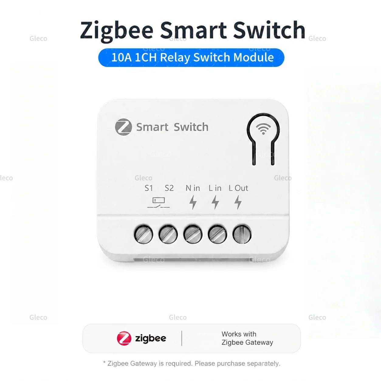 Zigbee TUYA 1/2/3Gang Mini Smart Switch Module 10A/16A DIY Relay Switches Breaker Works With Alexa Google Home Assistant 2MQTT