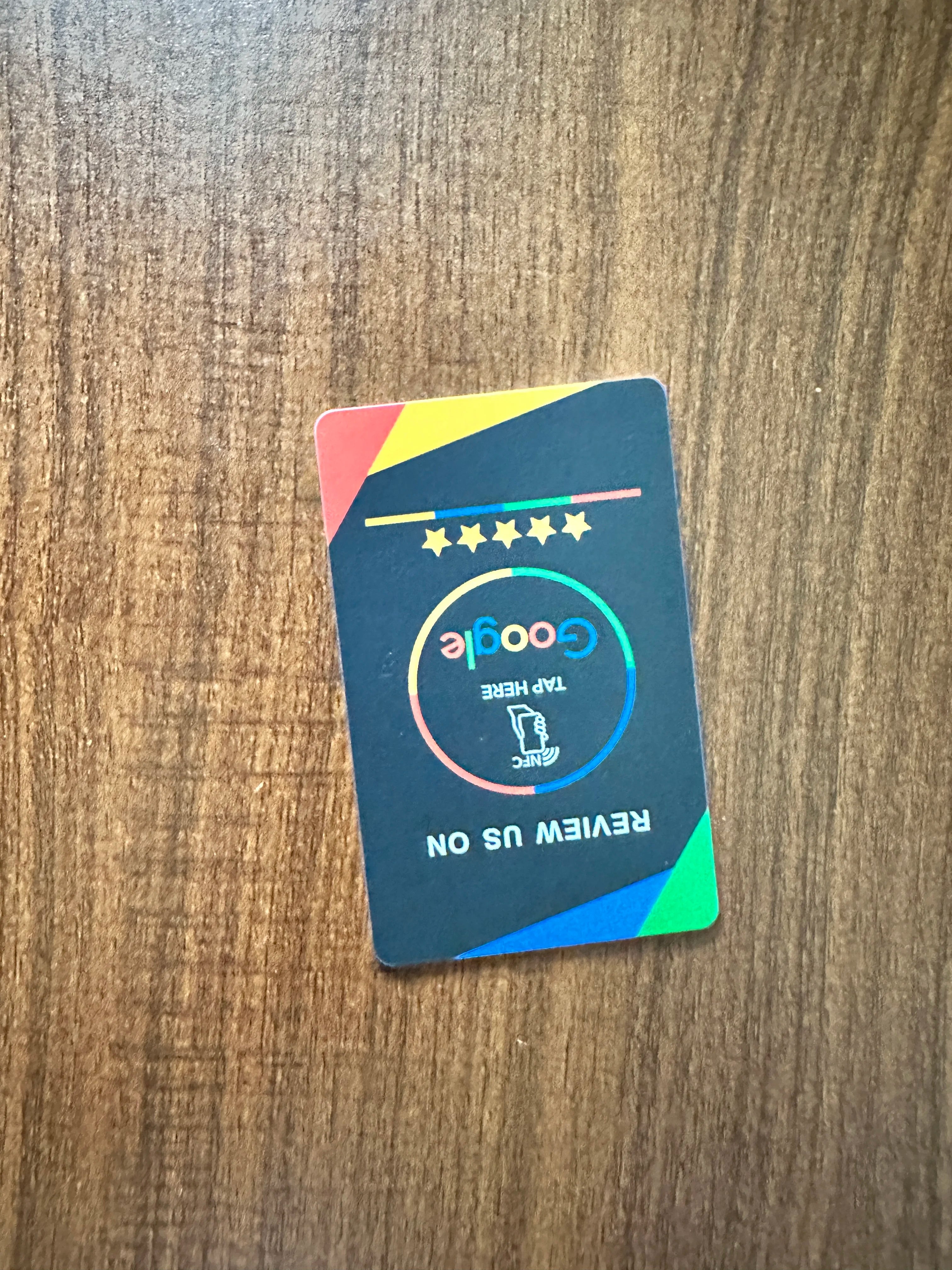 NFC 215 Programmable Google Review Acrylic Stickers Card NFC Station Table 13.56Mhz Waterproof NFC Stand Google Review Card