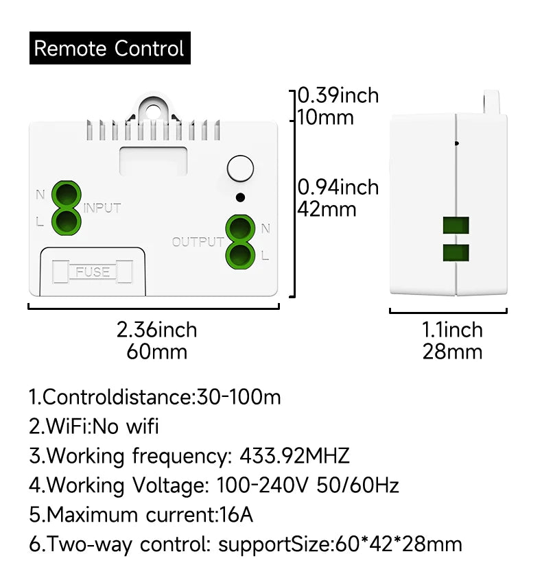 Self-Power Generation Wireless Switch IP44 Waterproof no battery household remote control Push button Wall Light switch