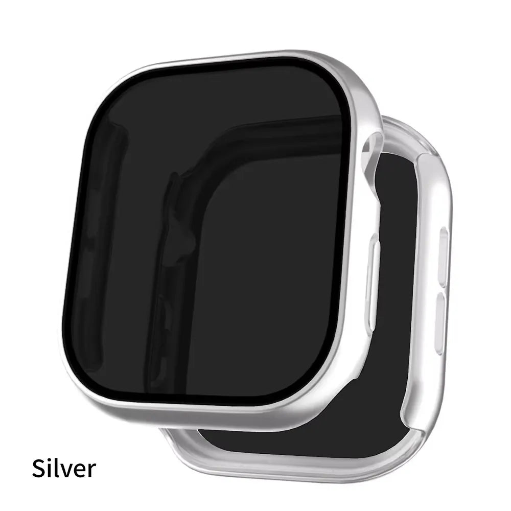 Privacy Glass+Case For Apple Watch 10 42mm 46mm Tempered Anti-Peeping Screen Protector Cover For iWatch series 10 Accessories