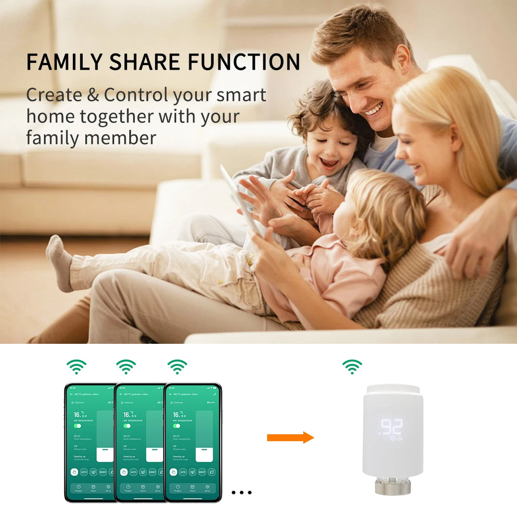 Tuya Smart Home Zigbee 3.0 Thermostatic Valve Radiator Zigbee Thermostat Radiator Zigbee Thermostatic Valve Alexa Google Home