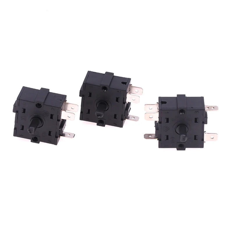 1Pcs 3/5 Pin 2/4 Position Rotary Switch Selector AC 250V 16A Radiator For Electric Room Heater
