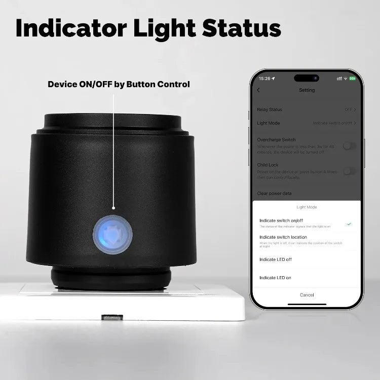 Tuya WiFi Smart Plug 16A EU Socket, Outdoor Waterproof Smart Outlet with Energy Monitor, Works Alexa Google Home